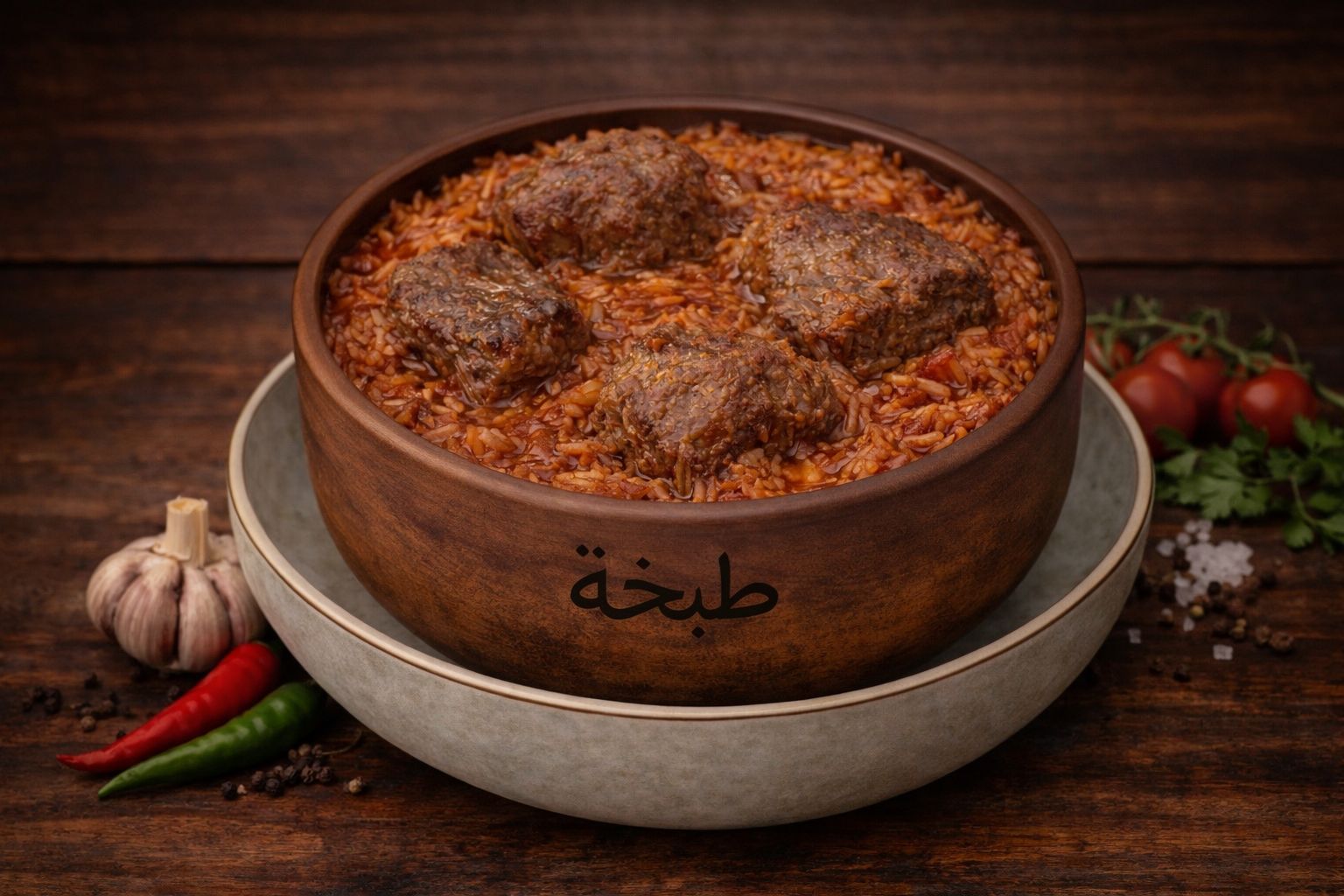 طاجن لسان عصفور باللحمة