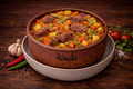 طاجن خضار مشكل باللحمة