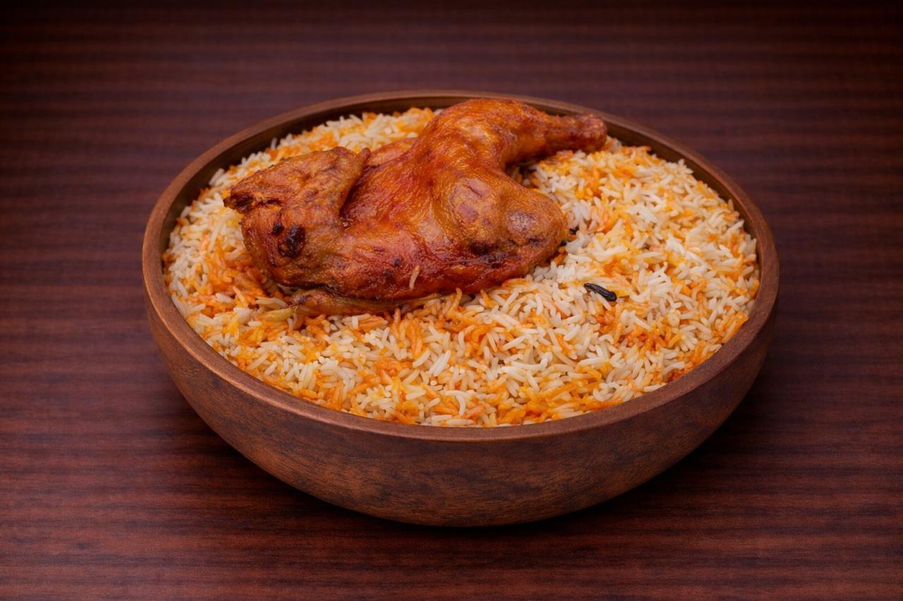 مندي فراخ مع أرز بسمتي